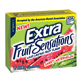 Extra Fruit Sensations sweet watermelon sugar free gum Left Picture